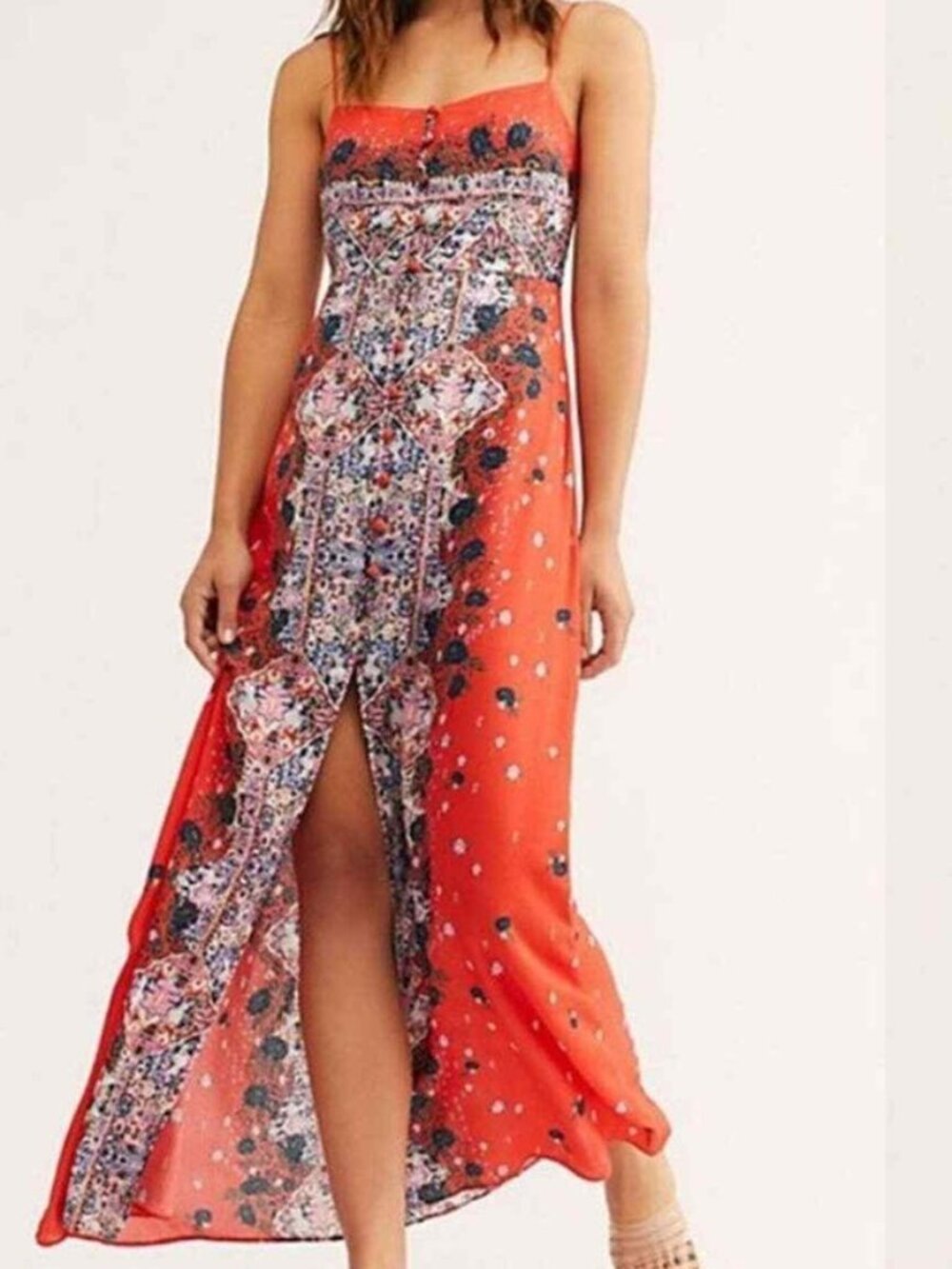 Free People Tropical Slip Maxi